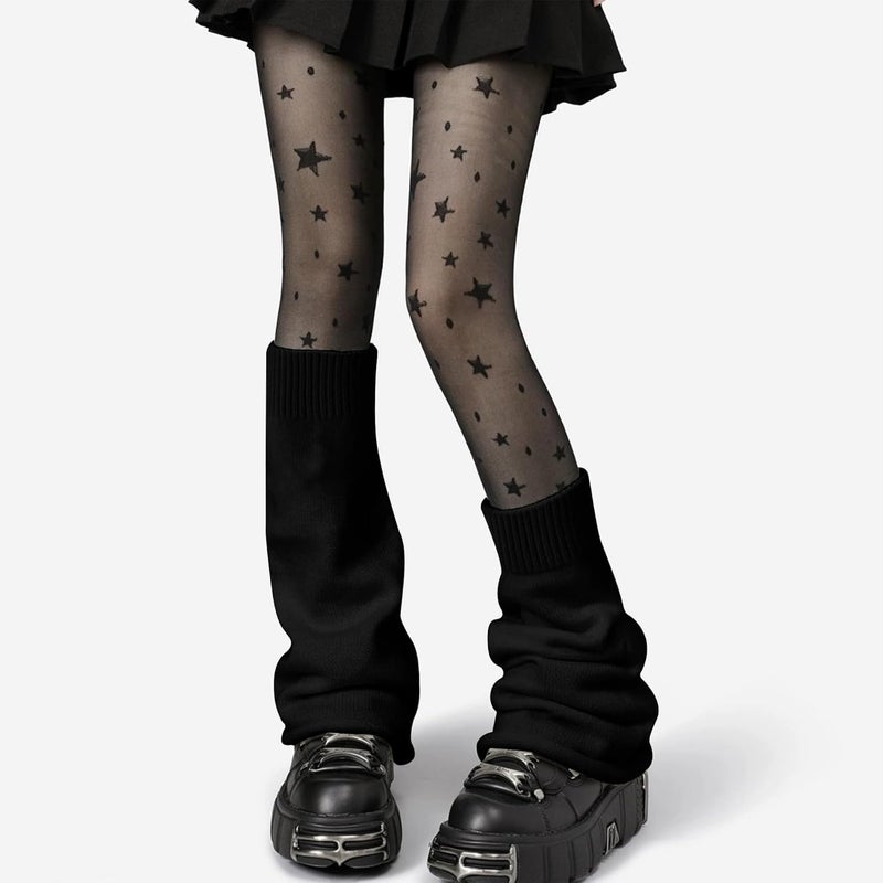 HEMOUR Leg Warmers for Women, Y2K Legwarmers Girls, Fall Winter Halloween Gifts, Harajuku Cutecore Gothic Fashion Accessories - Image 4